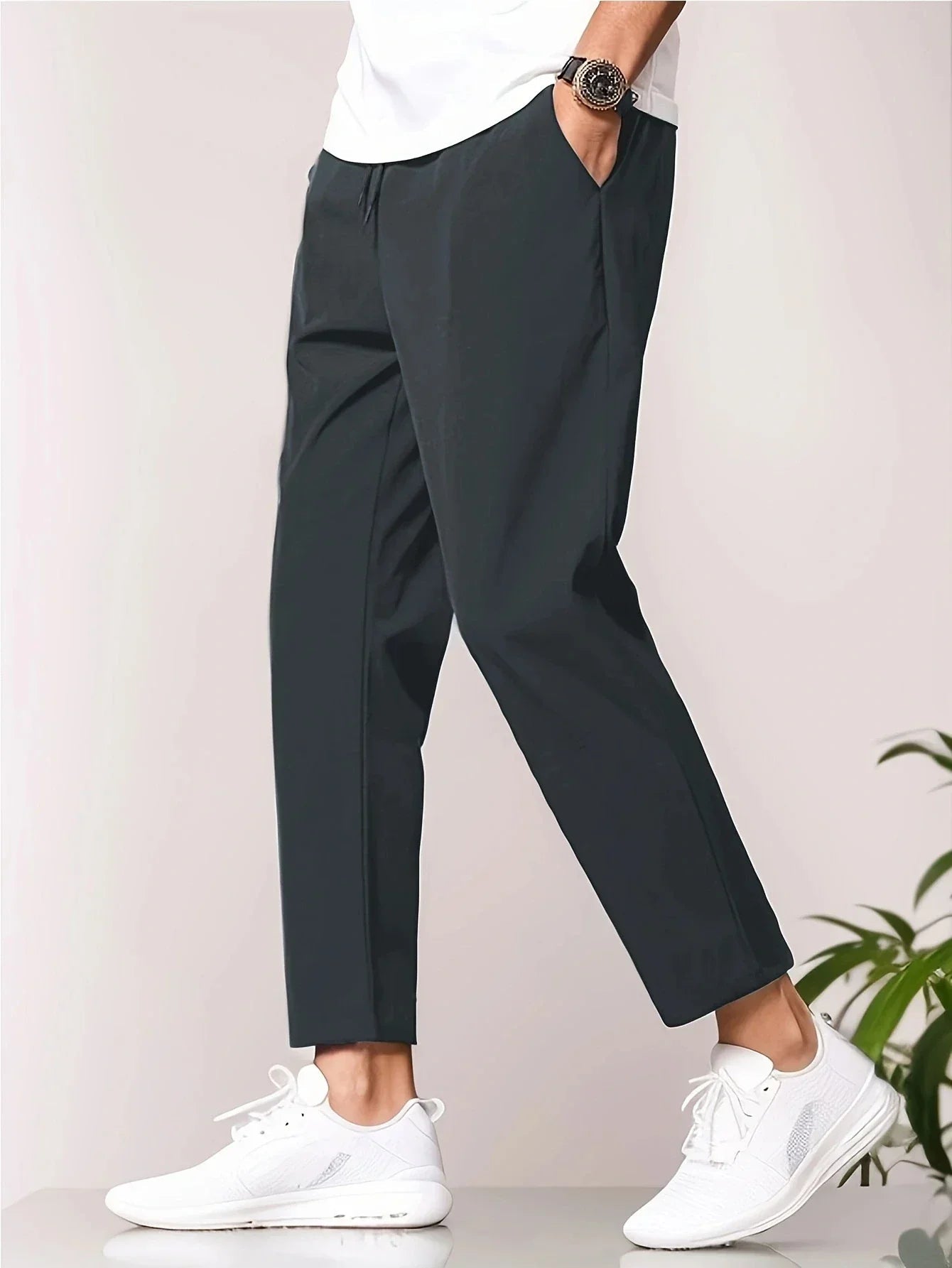 Aziel - Herren Freizeit Stretch-Knöchellange Hose – Leichte, schmal geschnittene Passform