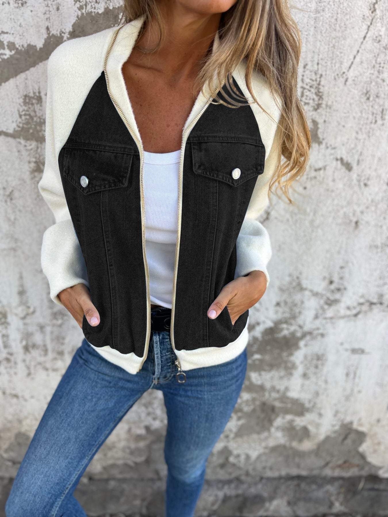 Amanda - Moderne Denim-Jacke für Damen – ein Must-Have für jede Garderobe