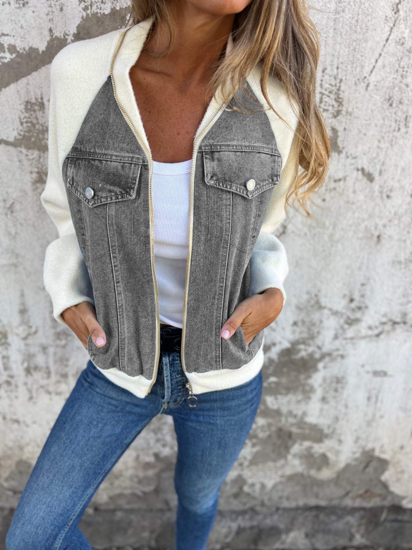 Amanda - Moderne Denim-Jacke für Damen – ein Must-Have für jede Garderobe